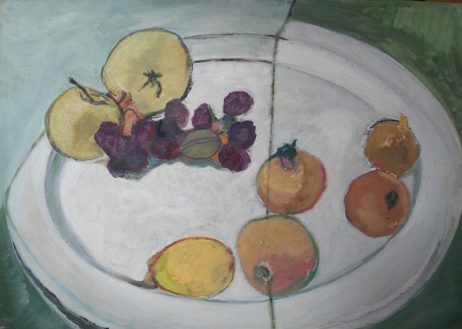 Enza Coratolo_Melagrane e piatto bianco